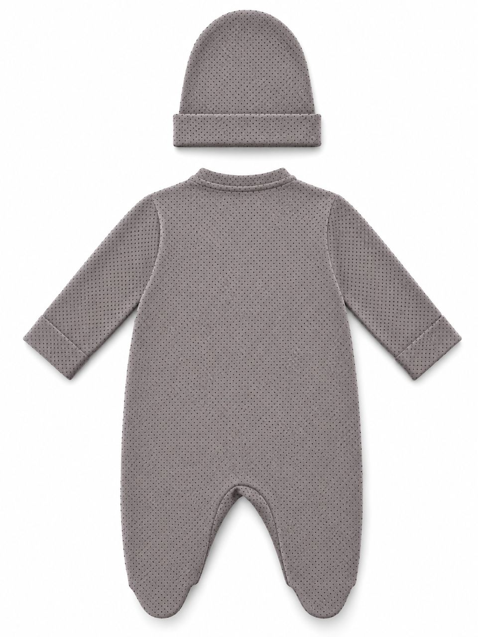 Bebek Takımı Mini Brown Dots 0-3 ay — CIORRE (2. görsel)