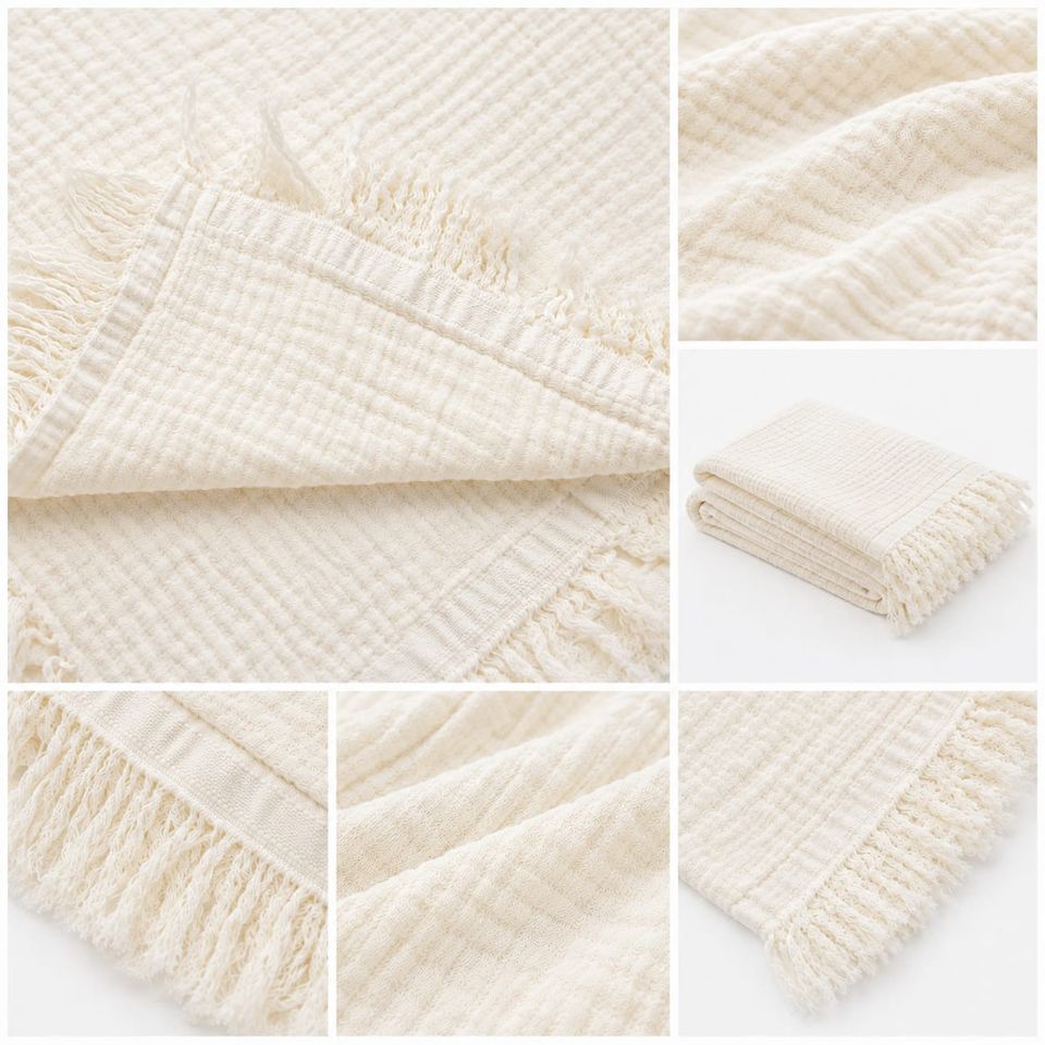 Bebek Battaniyesi 4Muslin Blanket Ecru 0-3 ay — CIORRE (4. görsel)