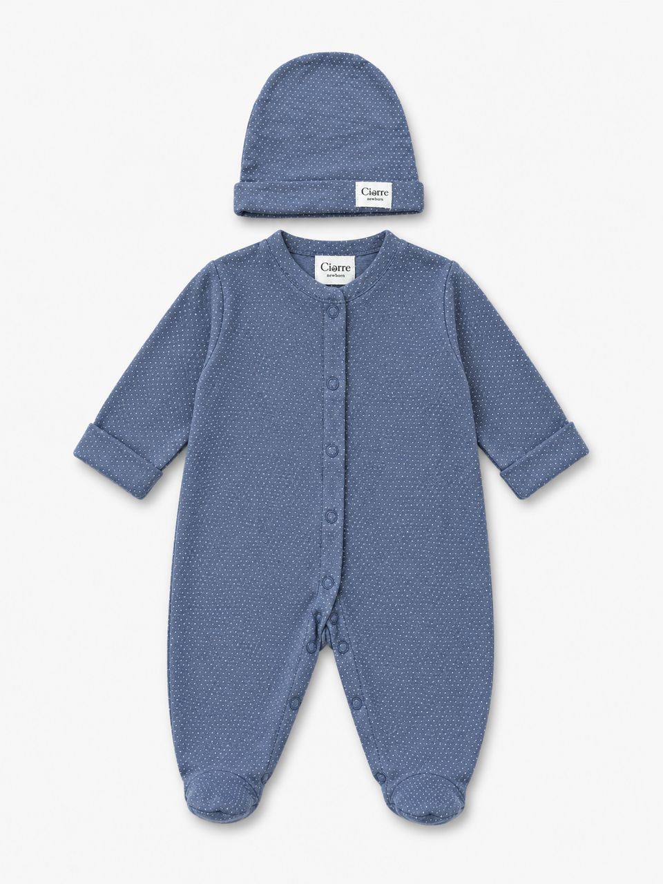 Bebek Takımı Mini Navy Dots Örme 0-3 ay — CIORRE (1. görsel)