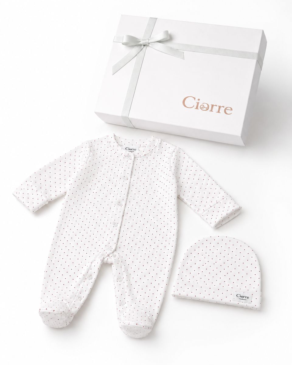 Bebek Takımı Mini Pink Dots 0-3 ay — CIORRE (3. görsel)