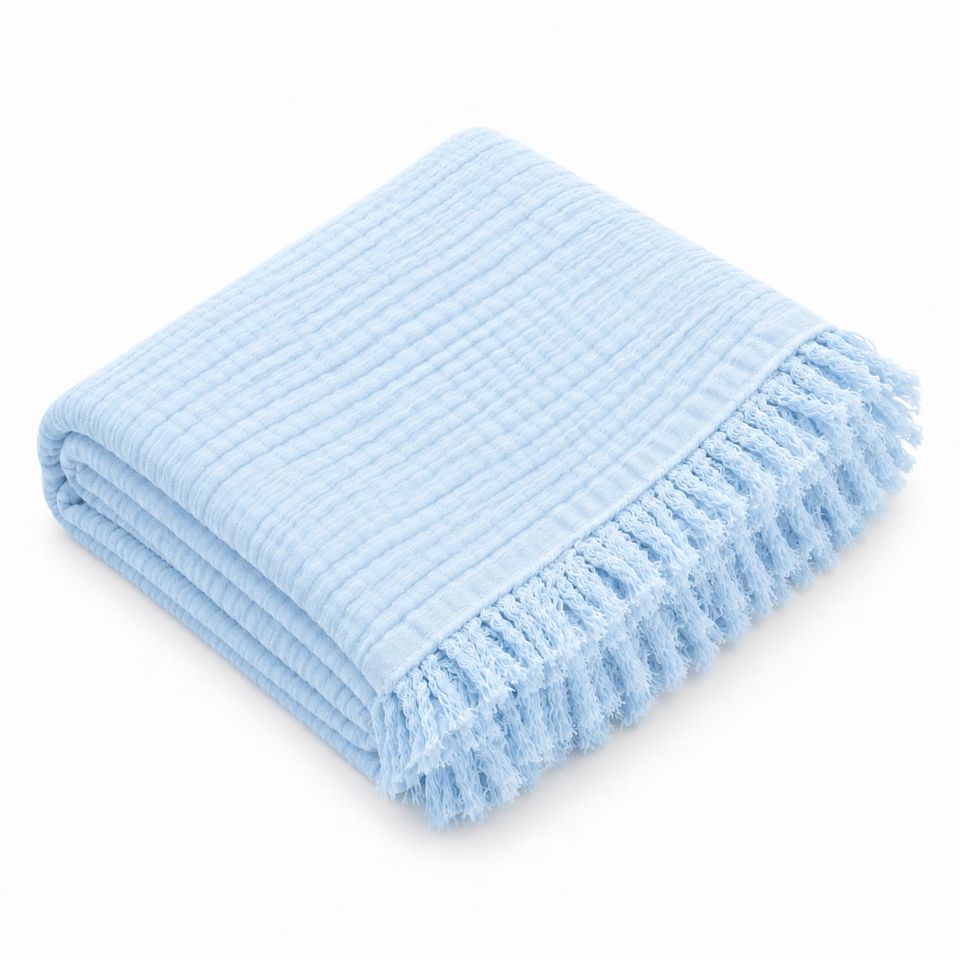 Bebek Battaniyesi 4Muslin Blanket Blue 0-3 ay — CIORRE (1. görsel)